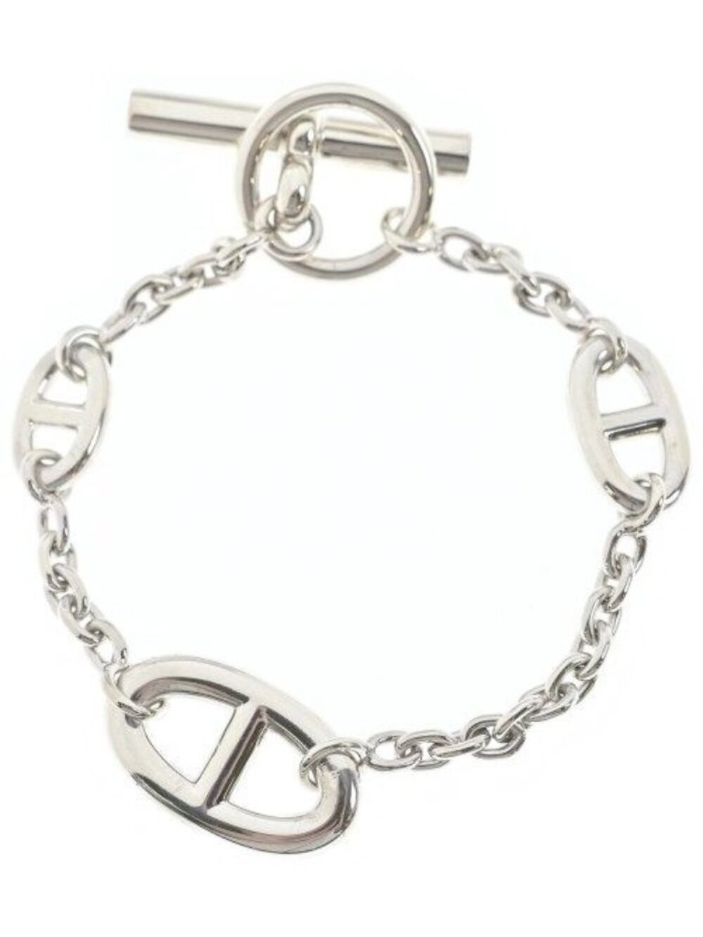 Hermes Bracelet Bangle Silver